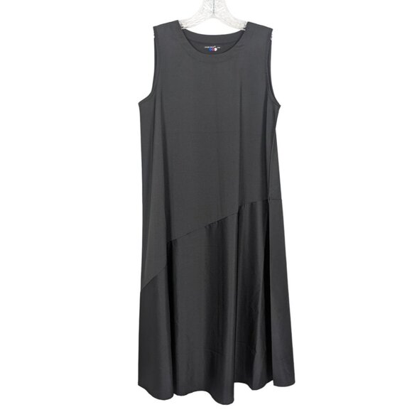 LOUISE OROP sleeveless minimalist casual trapezoid black‎ dress size S / M - Picture 8 of 16
